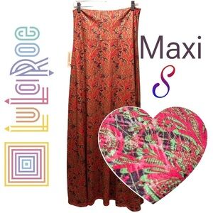 LulaRoe Maxi Long Skirt/Strapless Dress. Extra Fancy With Added Glow/Texture 6-8